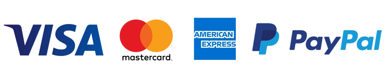 Aceptamos Visa, MasterCard y PayPal